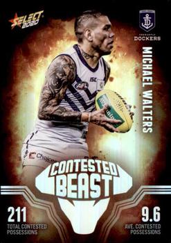 2020 Select Footy Stars - Contested Beasts #CB18 Michael Walters Front